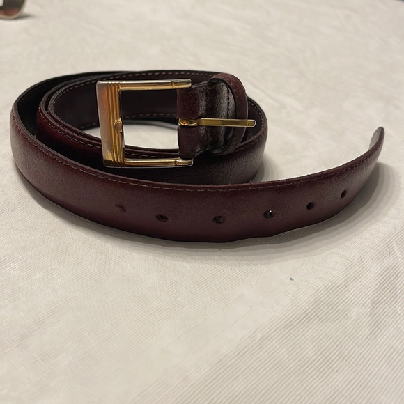 Men’s leather Belt Brownish red color. Ox blood - Picture 2 of 6